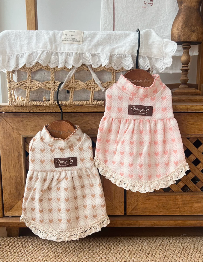Heart Lace Pet Dress