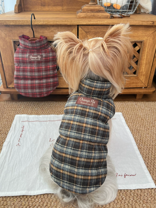 Plaid Winter Pet Vest