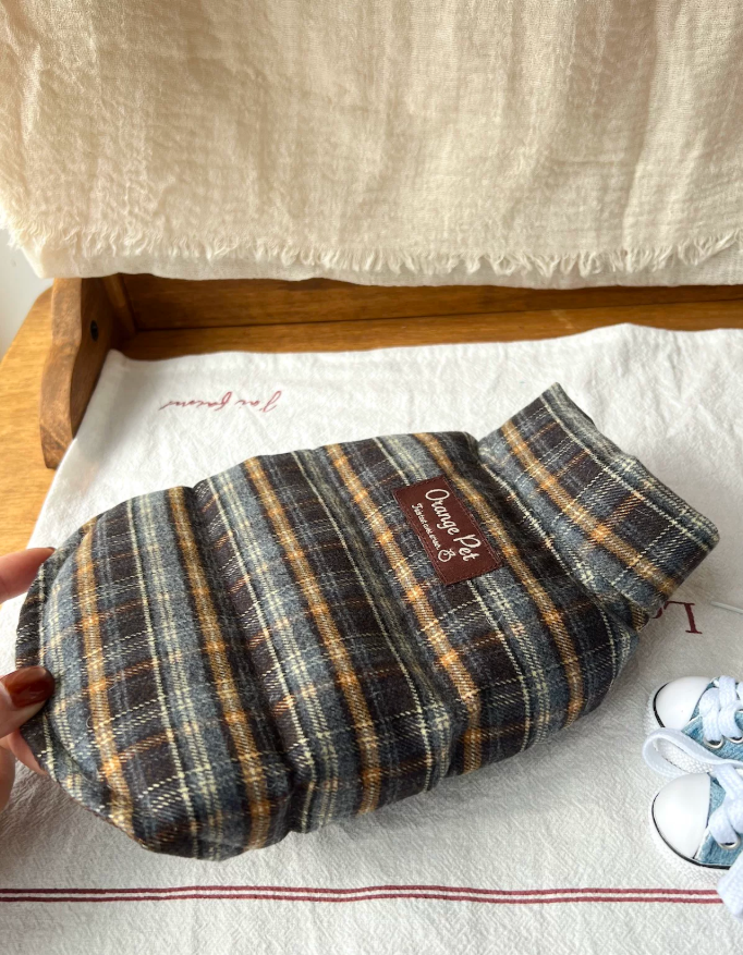 Plaid Winter Pet Vest