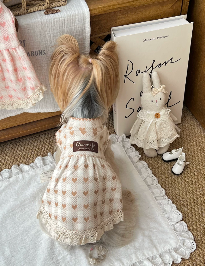 Heart Lace Pet Dress