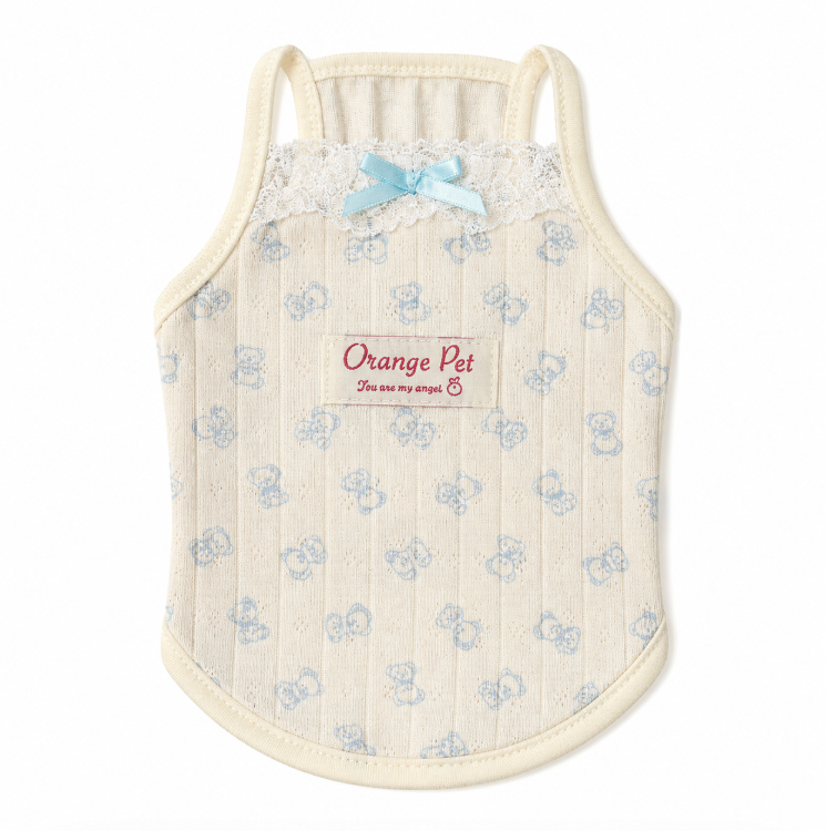 Blue Bow Pet Tank Top