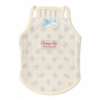 Blue Bow Pet Tank Top