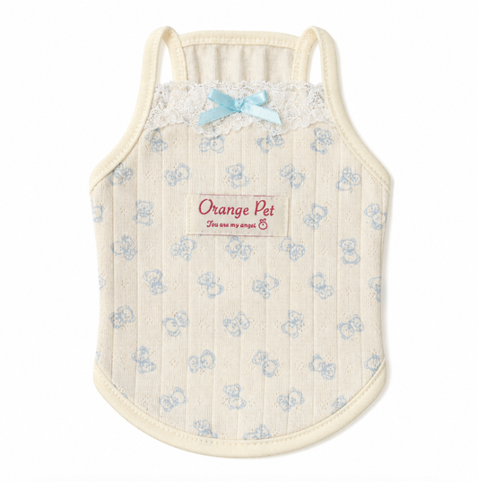 Blue Bow Pet Tank Top