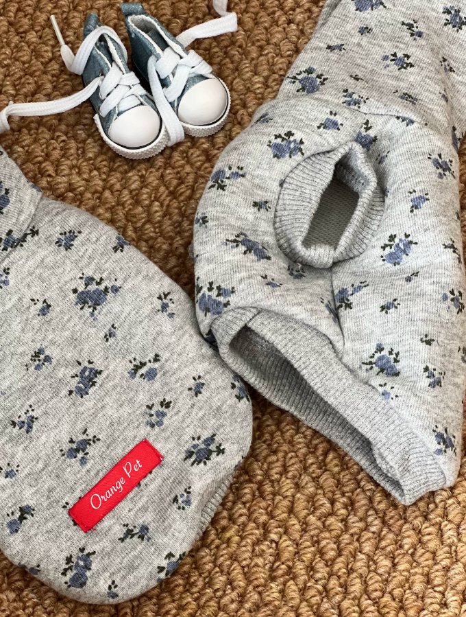 Floral Hooded Pet Vest