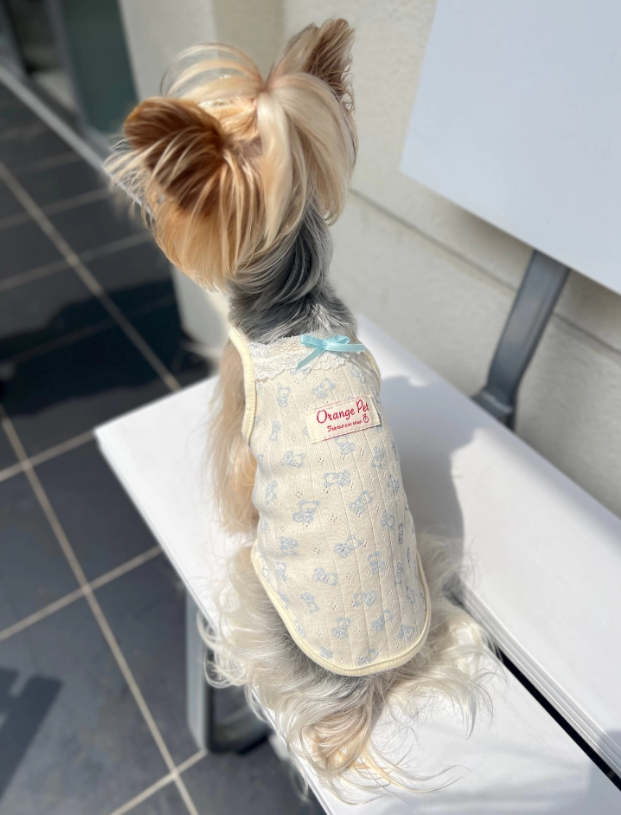 Blue Bow Pet Tank Top