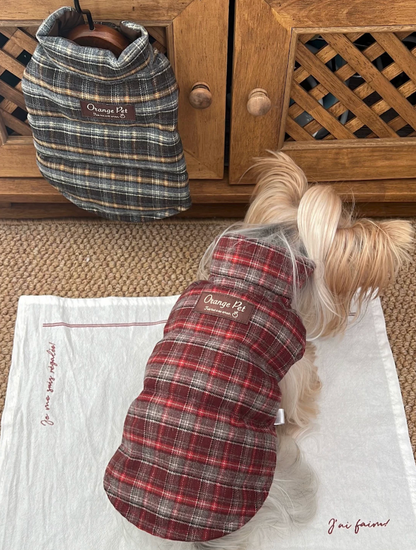 Plaid Winter Pet Vest
