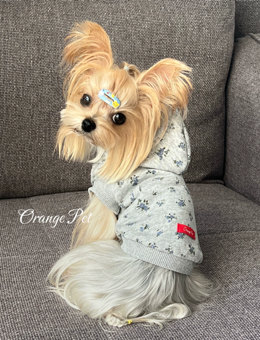 Floral Hooded Pet Vest