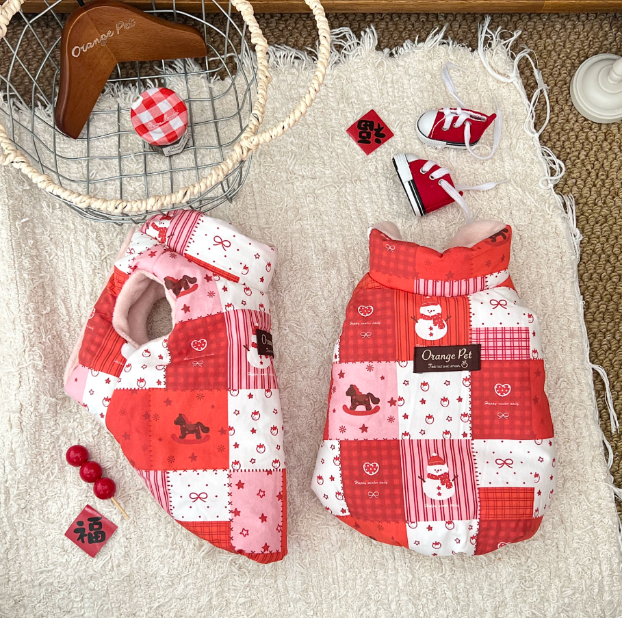 Christmas Reversible Pet Vest