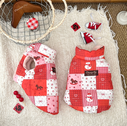 Christmas Reversible Pet Vest