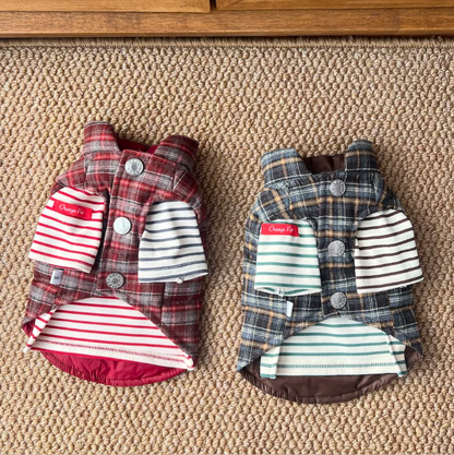 Plaid Winter Pet Vest