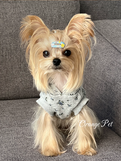 Floral Hooded Pet Vest