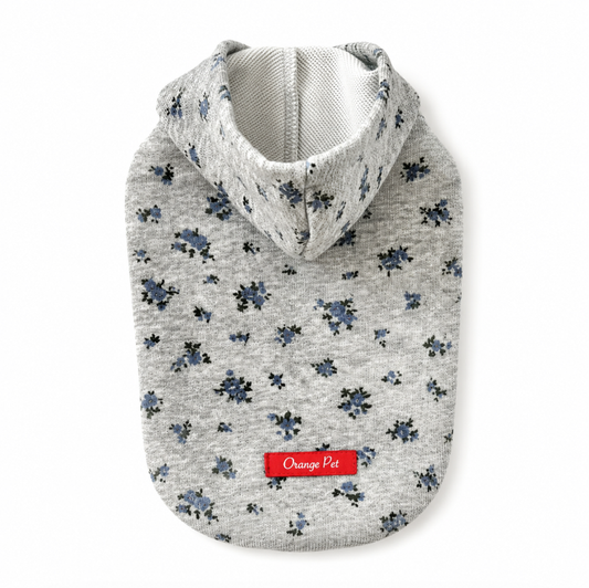 Floral Hooded Pet Vest