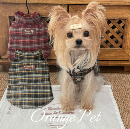 Plaid Winter Pet Vest