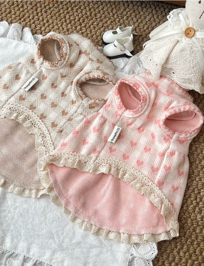 Heart Lace Pet Dress