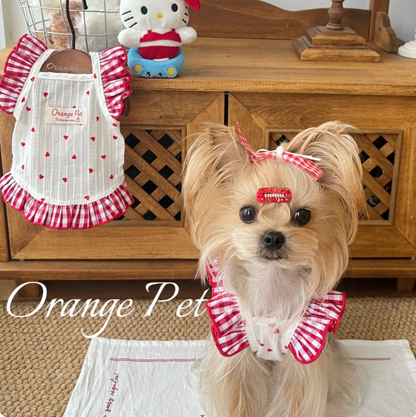 Heart Gingham Pet Dress