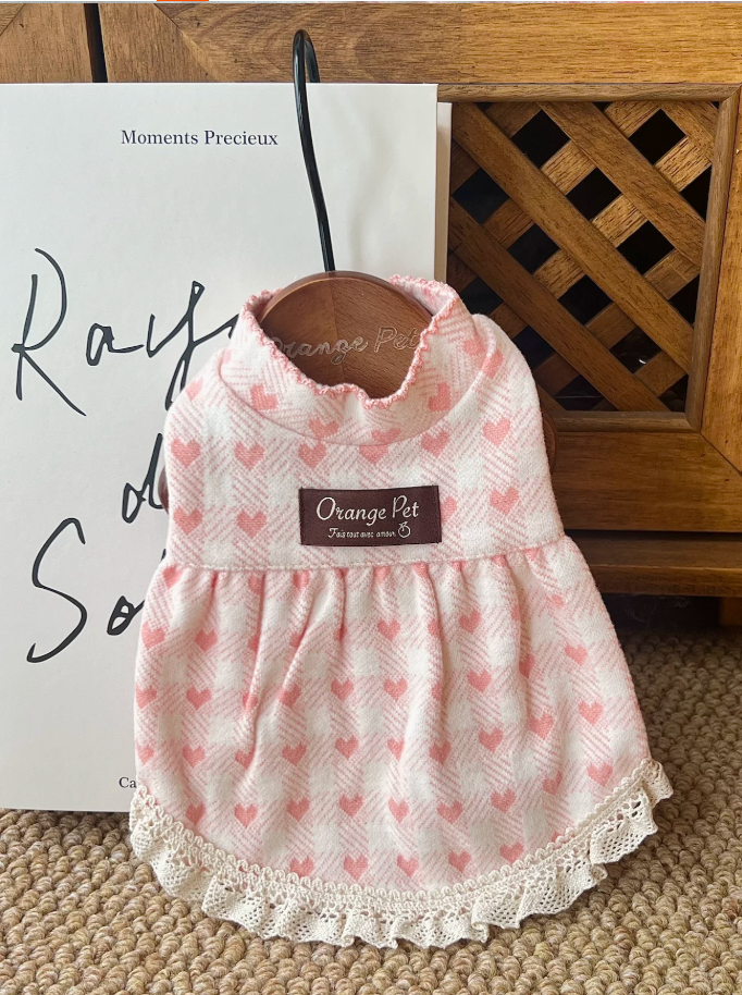 Heart Lace Pet Dress