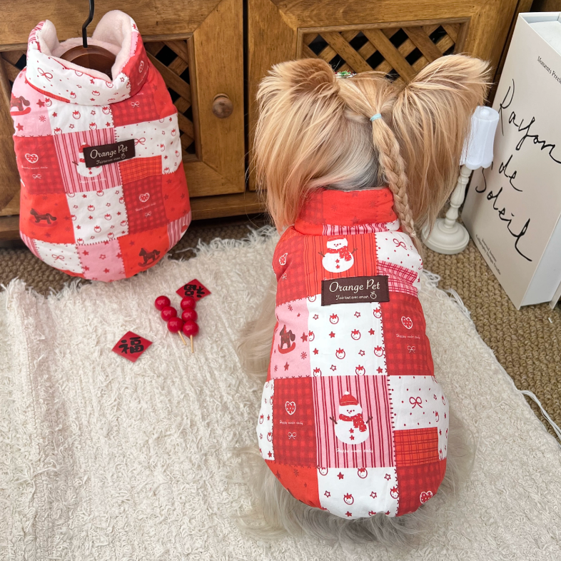Christmas Reversible Pet Vest