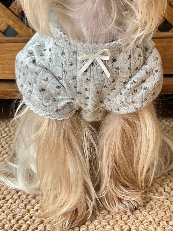 Vintage Floral Pet Top
