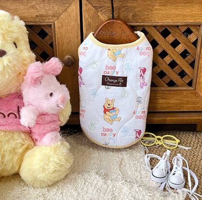 Bear Print Padded Pet Vest