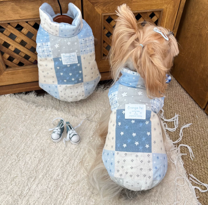 Reversible Star Patchwork Pet Vest